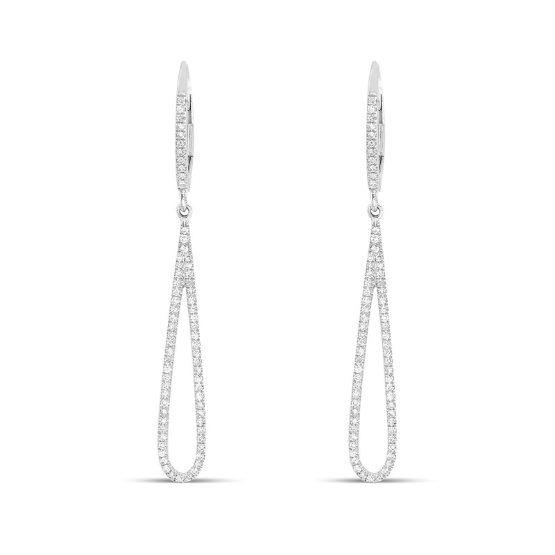Pendientes largos lágrima