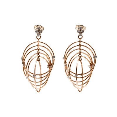 Pendientes aros entrelazados Small