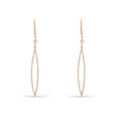 Pendientes largos lágrima