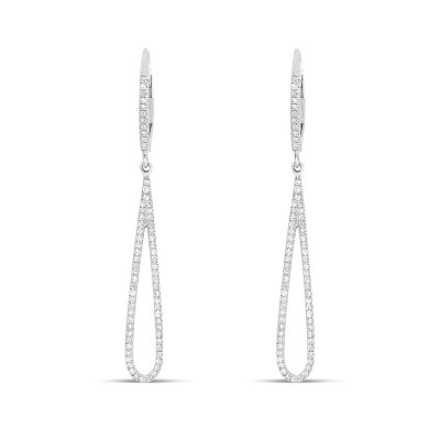 Pendientes largos lágrima