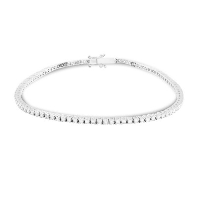 Pulsera Riviere Brillantes oro blanco