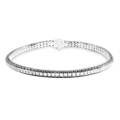 Pulsera Riviere Brillantes oro blanco