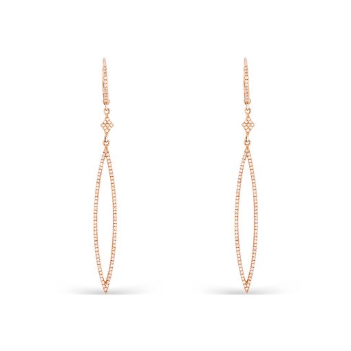 Pendientes largos lágrima