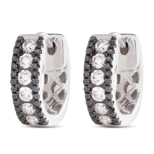Pendientes Criollas brillantes black&white