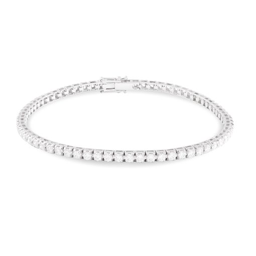 Pulsera Riviere Brillantes oro blanco