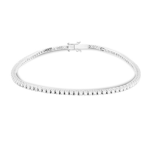 Pulsera Riviere Brillantes oro blanco