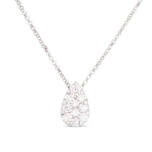 Colgante brillantes engaste invisible