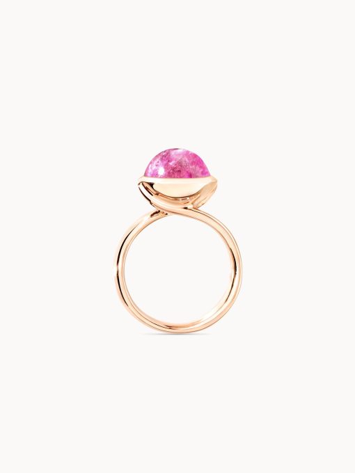 Bouton large Tourmaline Rosa