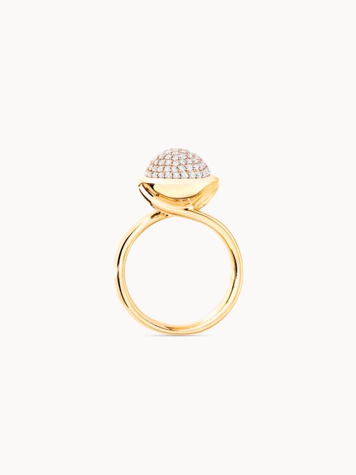 Bouton large diamante pavé