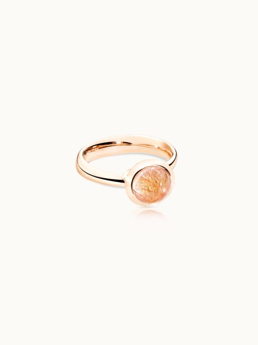 Bouton small cuarzo rutilado