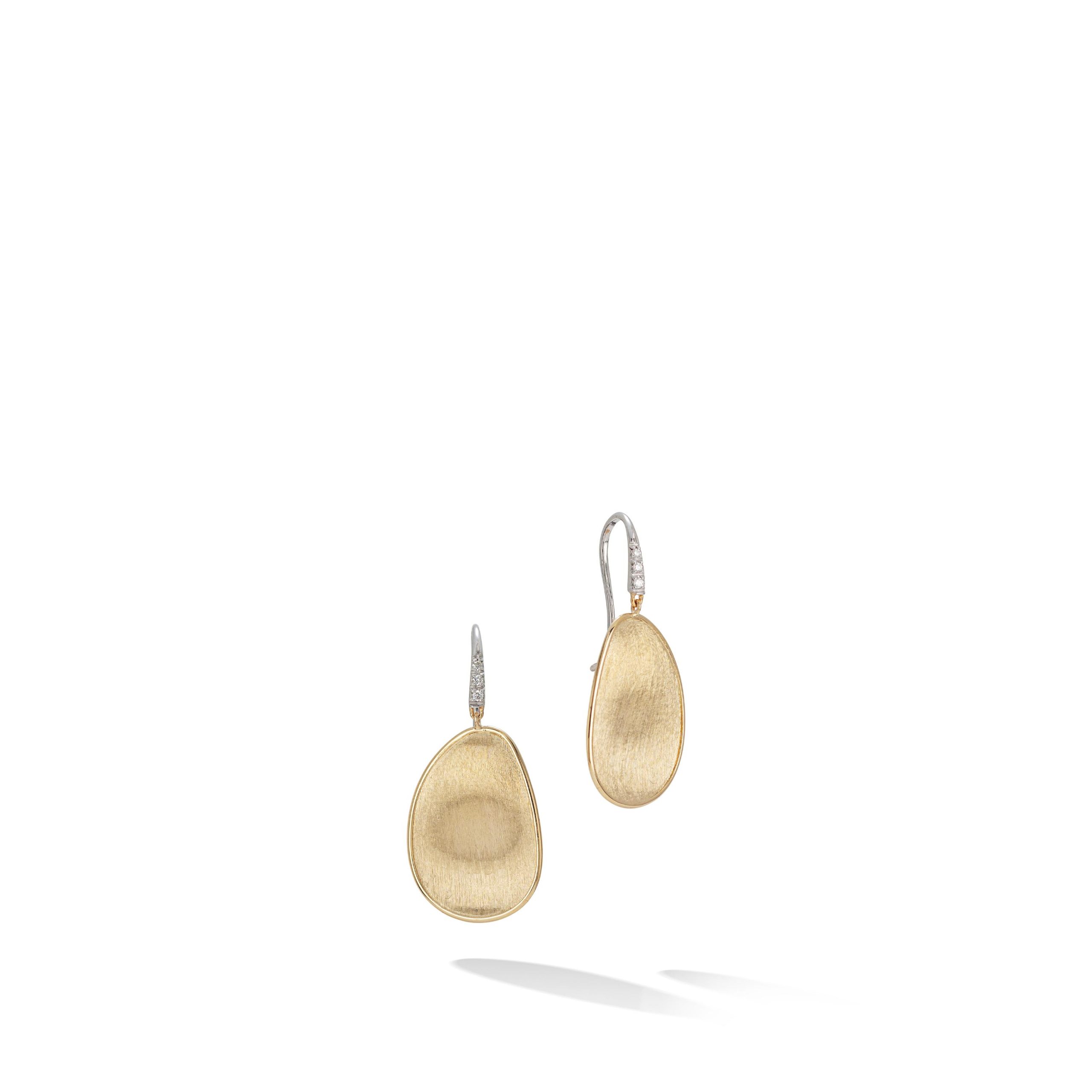 Pendientes oro amarillo Lunaria